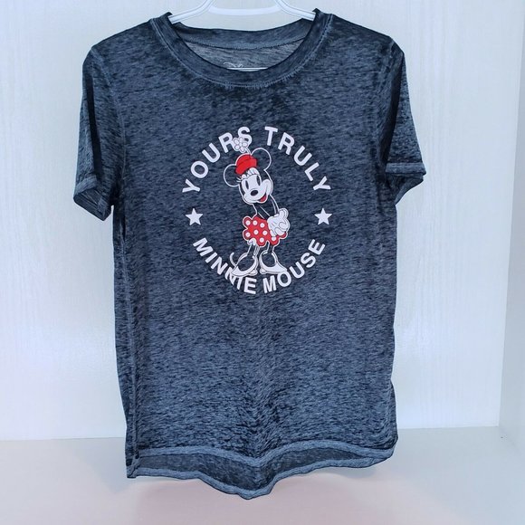 Disney Medium Adults Minnie Mouse Yours Truly Gray - Picture 8 of 10